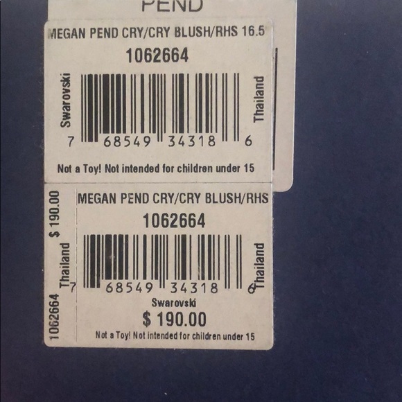 Swarovski Megan pendant/crystal blush - Picture 2 of 2